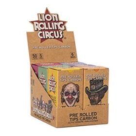 LION PRE ROLLED TIPS CARBON X 50UN (Mínimo 6 Und.)