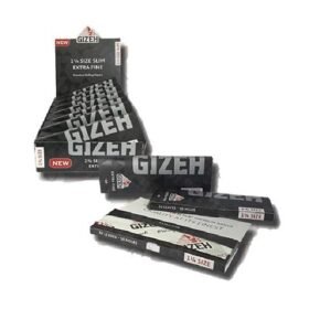 GIZEH PAPEL 1 1/4 BLACK EXTRA FINO X UNIDAD