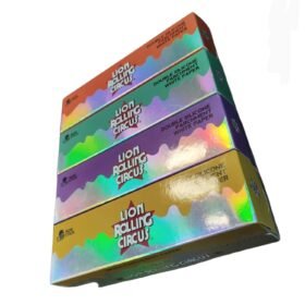 LION ROLING CIRCUS SILVER PARCH 15CM X 10M