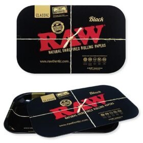 RAW CLASSIC/CAMO/ BLACK MAGNETIC ROLLING TRAY COVER FOR SMALL