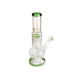 GLASS BONG GHWP248 VERDEAZUL CON PERCOLADOR