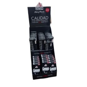 GIZEH DISPLAY BLACK (PAPELES+FILTROS) X CAJA