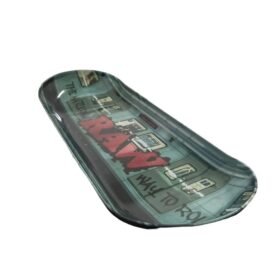 RAW METAL ROLLING TRAY SKATE GRAFITTI
