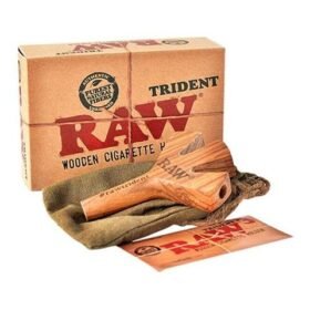 RAW TRIDENT CIG HOLDER WOODEN