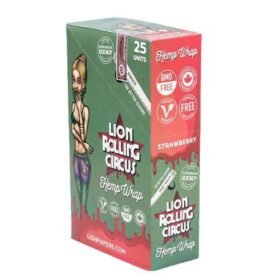 LION HEMP WRAP STRAWBERRY  X UNIDAD