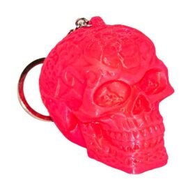 PICA LLAVERO CALAVERA FUCSIA