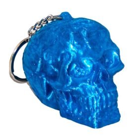 PICA LLAVERO CALAVERA AZUL