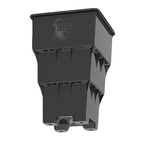 MACETA ROOTS HOUSE NEGRA (35 LT)