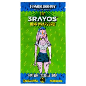Sedas HEMP Wraps 3Rayos Fresh Blueberry X Unidad
