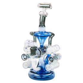 BONG 133 SUPER RECICLADOR PARA EXTRACTOS 6 BALAS PERCOLADOR SHOWER HEAD + BANGER ALIEN 26CM