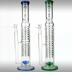 BONG DE VIDRIO ALIEN 229 CON PERCOLADOR SHOWERHEAD Y ATRAPA HIELOS 46 CM
