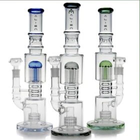 BONG 265 PERCOLADOR MEDUSA DE 10 BRAZOS + PERC MATRIX + ATRAPAHIELOS 41CM