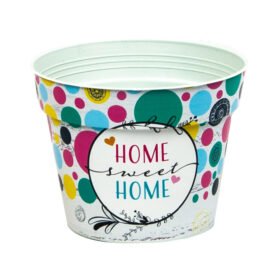 Maceta Plastica Redonda Estampada ME10